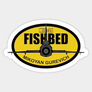 Mig-21 Fishbed (Small logo) Sticker
